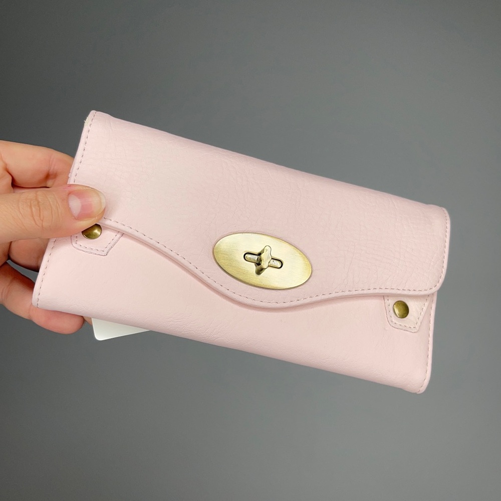Baby Pink Tri-Fold Wallet